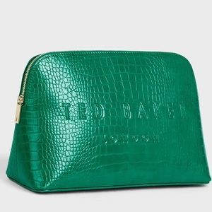 Ted Baker Croc Detail Debossed Washbag